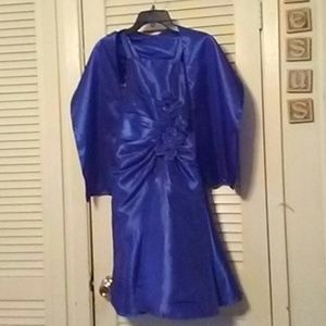 SIZE 6 JOYKIDS FORMAL DRESS WITH THROW ON